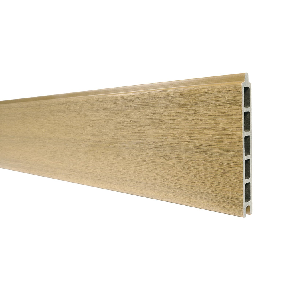 Boston WPC Premium Steckprofil Sichtschutz in Cedar Holzoptik