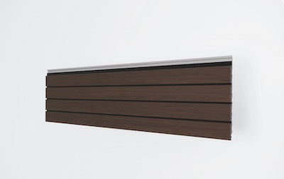 Vinylit vinyPlus Quattro Rhombus Fassadenprofil in Holzoptik Dunkelbraun